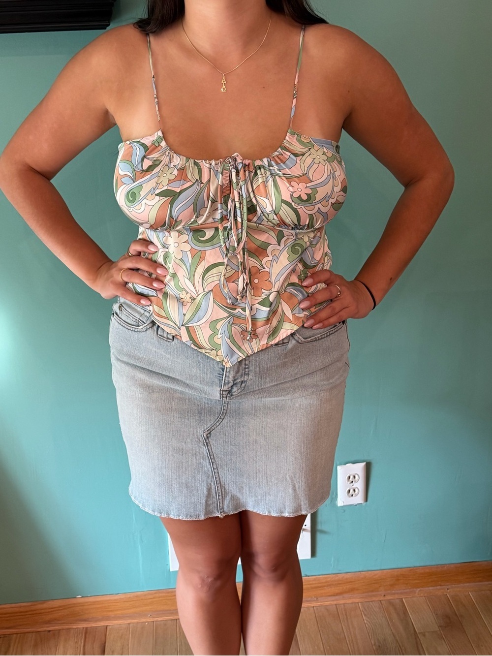 End of summer clear out!! Women’s Boho Silky Cami Top - Adjustable size -